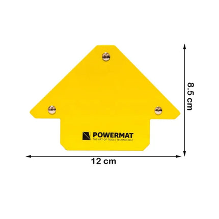 POWERMAT  Μαγνητική Γωνία Ηλεκτροσυγκόλλησης 45° 90° 135° έως 11.5Kg PM-SKM-11.5 Κίτρινο