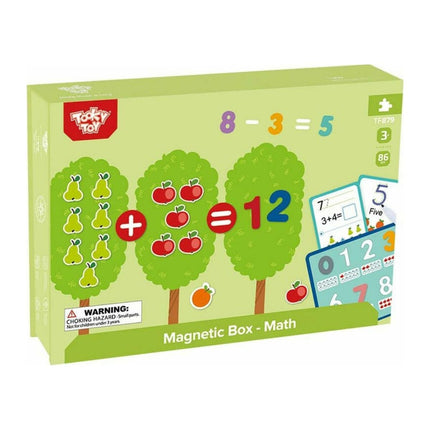 Tooky Toy Μαγνητικό Εκπαιδευτικό Κουτί Μαθηματικών με Κάρτες & Μαγνητικούς Αριθμούς TF879 3+ Ετών