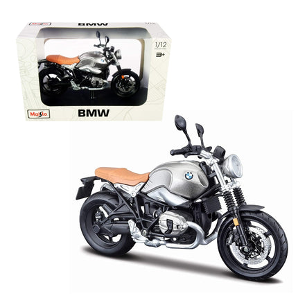 MAISTO Μινιατούρα Μοτοσυκλέτας BMW R nineT Scrambler 1:12, 32701 Μεταλλικό Γκρι, 3+ Ετών