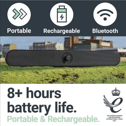 Majority Atlas Φορητή PC Soundbar 20W με Bluetooth, USB & SD Card