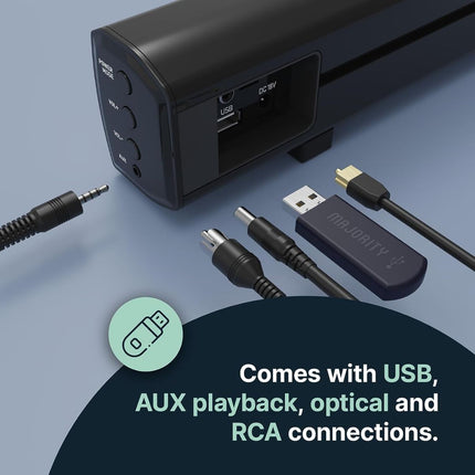 Majority Bowfell Plus Soundbar 2.1 50W με Subwoofer, Bluetooth & USB