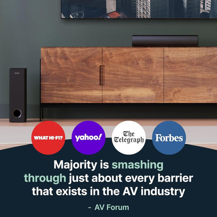 Majority Bowfell Plus Soundbar 2.1 50W με Subwoofer, Bluetooth & USB