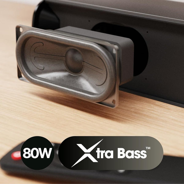 Majority NAGA 40 Soundbar 2.1 80W με Ενσωματωμένο Subwoofer, Bluetooth & HDMI ARC