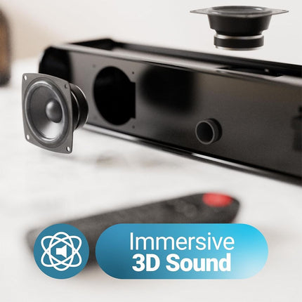 Majority NAGA 80 Soundbar 2.2 140W με Ενσωματωμένο Subwoofer, Bluetooth & HDMI ARC
