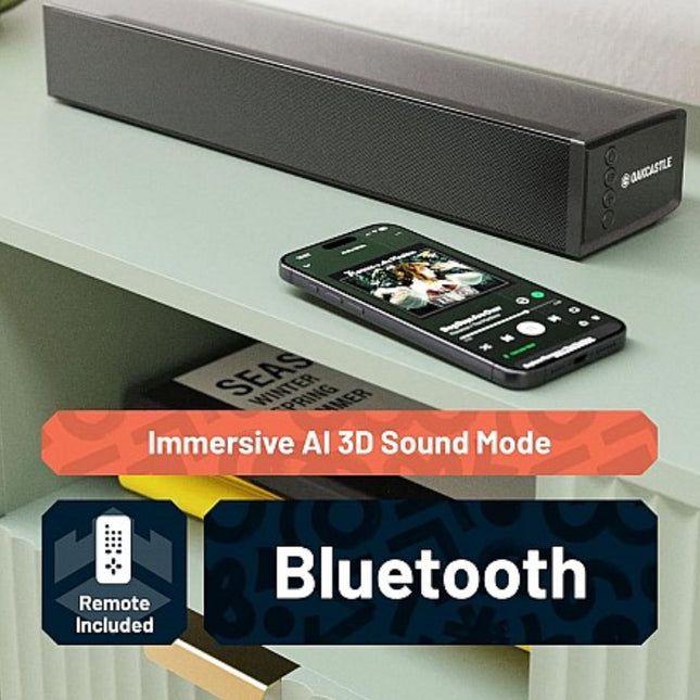 Majority Oakcastle SB40 Soundbar 60W με Bluetooth, HDMI ARC & AI 3D Sound