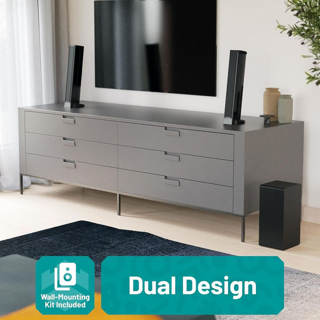 Majority Oakcastle SB80 XTRA Soundbar 200W 2 σε 1 με Ασύρματο Subwoofer, Bluetooth & HDMI ARC