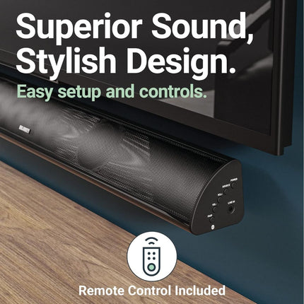 Majority Snowdon II Soundbar 2.1 120W με Ενσωματωμένο Subwoofer, Bluetooth & Οπτική Είσοδο