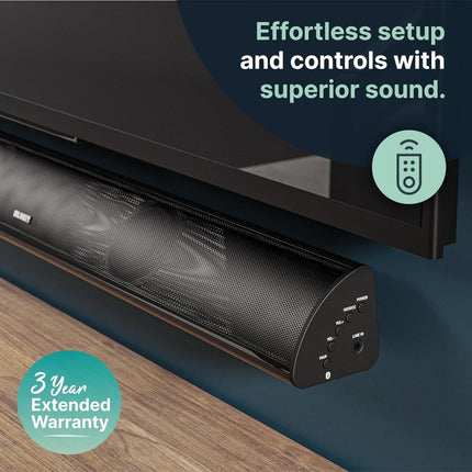 Majority Snowdon II Soundbar 2.1 120W με Ενσωματωμένο Subwoofer, Bluetooth & Οπτική Είσοδο Λευκό