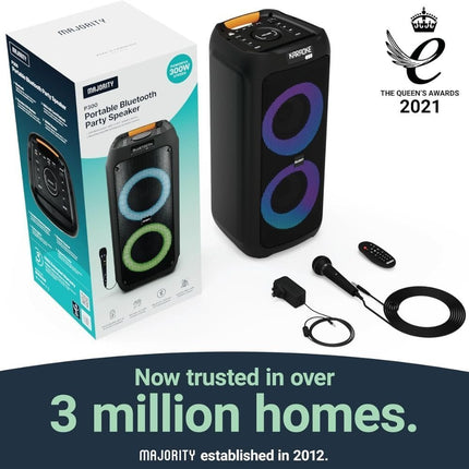 Majority Speakers Portable Karaoke P300 300W Wire Mic