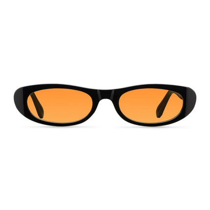 MELLER MALAIKA Unisex Οβάλ Γυαλιά Ηλίου Cat-Eye με Πορτοκαλί Φακούς UV400 ML-TUTORANGE Black Orange