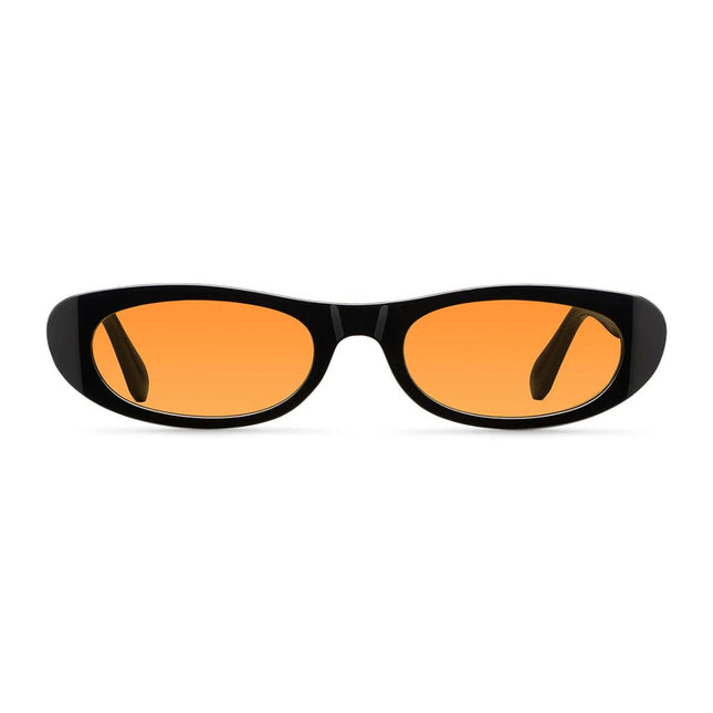 MELLER MALAIKA Unisex Οβάλ Γυαλιά Ηλίου Cat-Eye με Πορτοκαλί Φακούς UV400 ML-TUTORANGE Black Orange