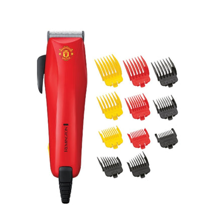 Remington ColourCut Manchester United Ηλεκτρική Κουρευτική Μηχανή Μαλλιών με 9 Χρωματιστές Χτένες & Ανοξείδωτες Λεπίδες HC5038