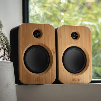 House of Marley Get Together Duo Ασύρματα Ηχεία Βιβλιοθήκης Bluetooth με Στερεοφωνική Σύνδεση και Φορητή Λειτουργία JA019