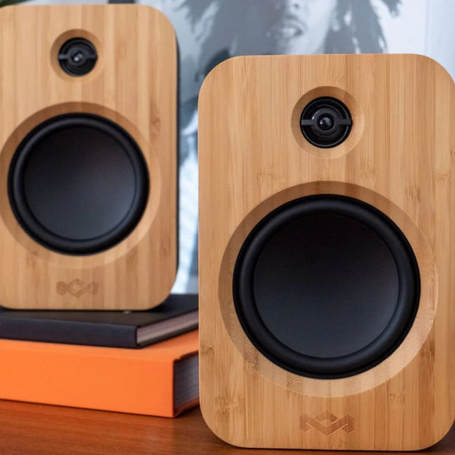 House of Marley Get Together Duo Ασύρματα Ηχεία Βιβλιοθήκης Bluetooth με Στερεοφωνική Σύνδεση και Φορητή Λειτουργία JA019