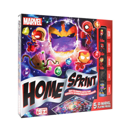 Marvel Home Sprint Avengers Επιτραπέζιο Συνεργασίας με Infinity Stones και 3D Φιγούρες 6+ Ετών