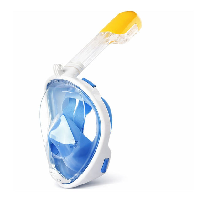 Μάσκα Θαλάσσης Full Face Snorkeling XS με Αναπνευστήρα 180° Πανοραμική Θέα & Dry Top Σύστημα Μπλε