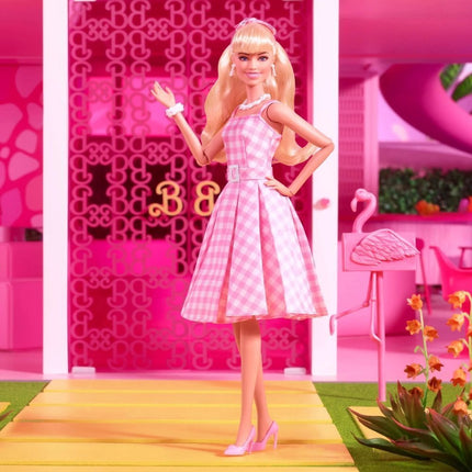 MATTEL BARBIE MOVIE PINK GINGHAM DRESS HPJ96