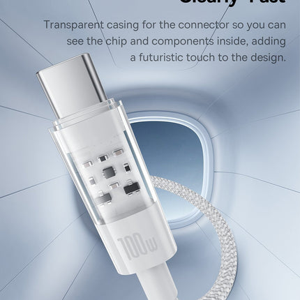 Baseus Cable USB-C to USB-C Gem Series 100W 1.0m White