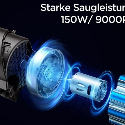 MIDEA 2 σε 1 Ασύρματη Επαναφορτιζόμενη Σκούπα 150W με Χωρητικότητα Κάδου 0.5L & Σύστημα Πολυφιλτραρίσματος (MCS2021WB)