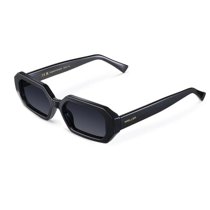 MELLER ESI Unisex Polaroid Γυαλιά Ηλίου με Μαύρο Κοκκάλινο Σκελετό και Μαύρο Φακό ES-TUTCAR, All Black
