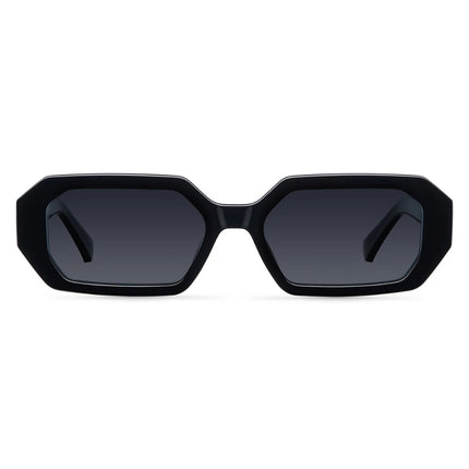 MELLER ESI Unisex Polaroid Γυαλιά Ηλίου με Μαύρο Κοκκάλινο Σκελετό και Μαύρο Φακό ES-TUTCAR, All Black