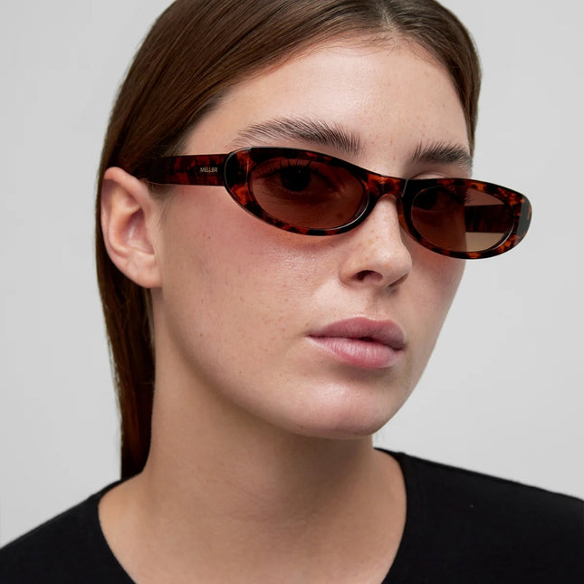 MELLER MALAIKA Unisex Polaroid Γυαλιά Ηλίου με Καφέ Ταρταρούγα Κοκκάλινο Σκελετό και Καφέ Φακό ML-TIGGBROWN, Tigris Brown