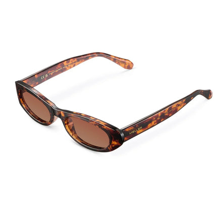 MELLER MALAIKA Unisex Polaroid Γυαλιά Ηλίου με Καφέ Ταρταρούγα Κοκκάλινο Σκελετό και Καφέ Φακό ML-TIGGBROWN, Tigris Brown