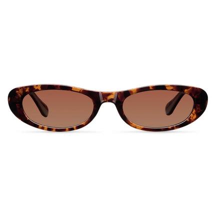 MELLER MALAIKA Unisex Polaroid Γυαλιά Ηλίου με Καφέ Ταρταρούγα Κοκκάλινο Σκελετό και Καφέ Φακό ML-TIGGBROWN, Tigris Brown