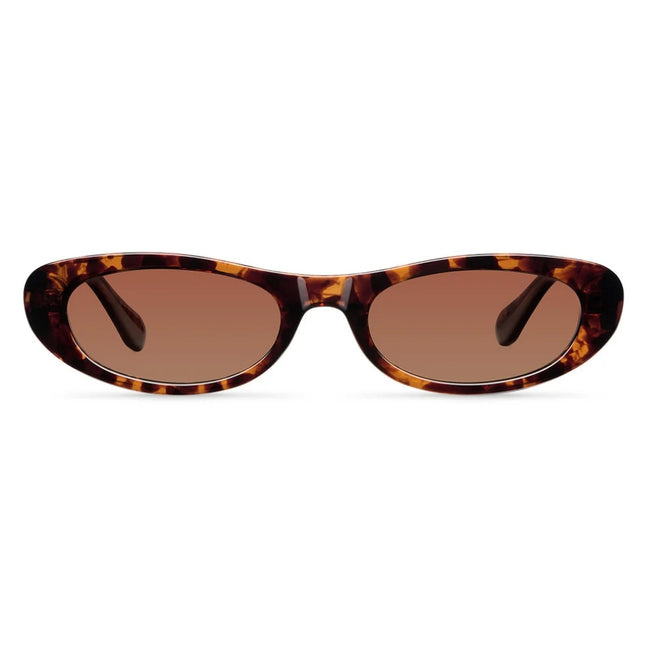MELLER MALAIKA Unisex Polaroid Γυαλιά Ηλίου με Καφέ Ταρταρούγα Κοκκάλινο Σκελετό και Καφέ Φακό ML-TIGGBROWN, Tigris Brown