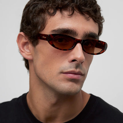 MELLER MALAIKA Unisex Polaroid Γυαλιά Ηλίου με Καφέ Ταρταρούγα Κοκκάλινο Σκελετό και Καφέ Φακό ML-TIGGBROWN, Tigris Brown