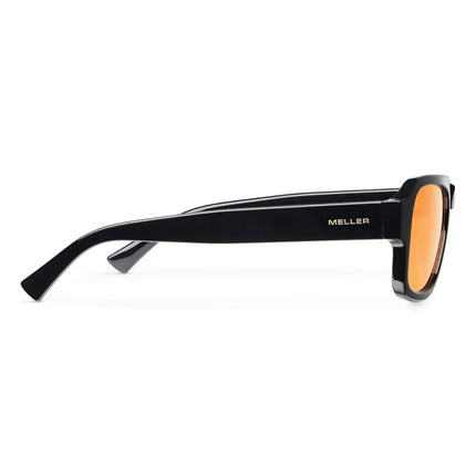 MELLER SHIPO Unisex Polaroid Γυαλιά Ηλίου με Μαύρο Σκελετό και Πορτοκαλί Φακό SP4-TUTORANGE, Black Orange