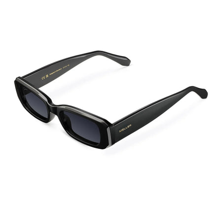 MELLER SISI Unisex Polaroid Γυαλιά Ηλίου με Μαύρο Κοκκάλινο Σκελετό και Μαύρο Φακό SIS-TUTCAR, All Black