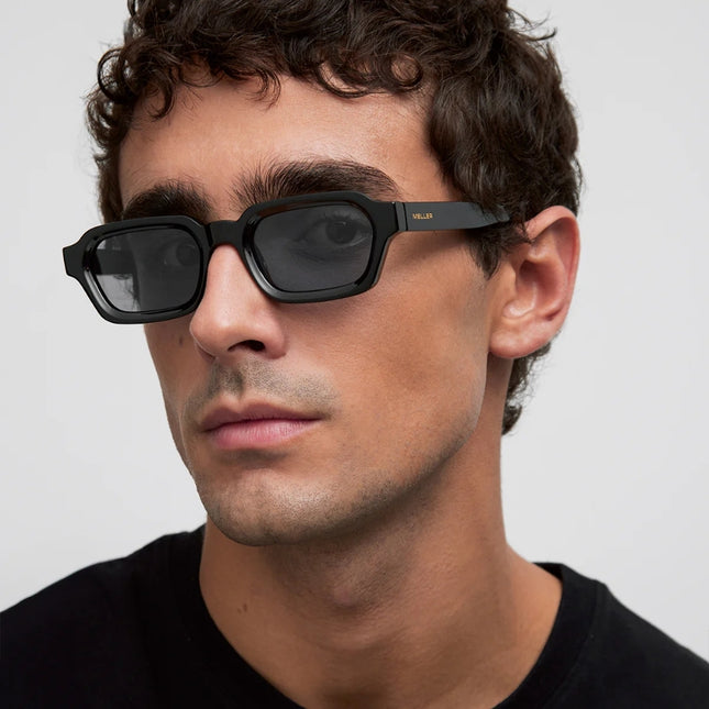 MELLER TANA Unisex Polaroid Γυαλιά Ηλίου με Μαύρο Κοκκάλινο Σκελετό και Μπλέ Φακό TAN-TUTSEA, Black Sea