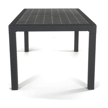 Keter Melody Τραπέζι Κήπου, Κομψή Rattan Όψη, Ανθεκτικό &amp; Κατάλληλο για 6 Άτομα