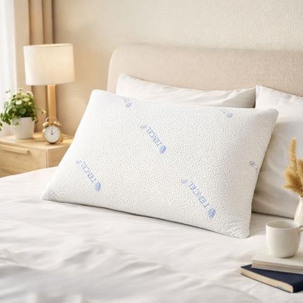 Μαξιλάρι Ύπνου Memory Foam 50x70cm με Αφρό Μνήμης & Αφαιρούμενη Βαμβακερή Επένδυση