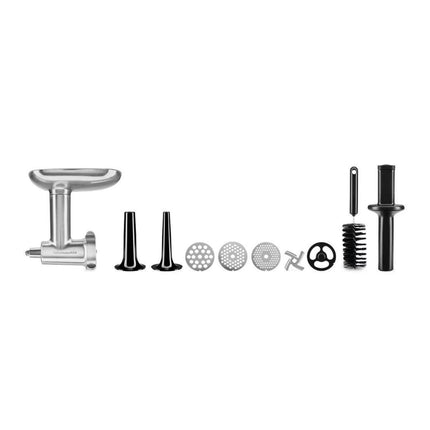 KitchenAid Μεταλλική Κρεατομηχανή και Εξάρτημα Γεμίσματος Λουκάνικων για Μίξερ 5KSMMGA Inox