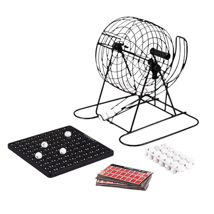 Deluxe Σετ Bingo Μεταλλική Τόμπολα με Κλωβό, Κάρτες & Μπάλες Αριθμών 7+ Ετών