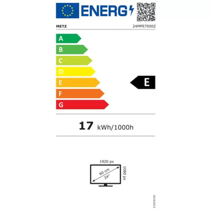 METZ Google LED Φορητή Smart Τηλεόραση 24″ Full HD με Μπαταρία & Google TV 24MPE7000Z Άσπρο/ Μαύρο