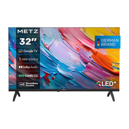 METZ QLED HD Smart Τηλεόραση 32″ με Google TV & Dolby Digital Plus 32MQF7000Z Μαύρο