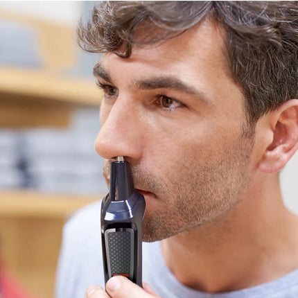 PHILIPS 3000 Series Multigroom 8σε1 Επαναφορτιζόμενο Τρίμερ για Πρόσωπο & Μαλλιά με 8 Εξαρτήματα Περιποίησης, Ρυθμιζόμενη Χτένα 3-7mm & έως 60 Λεπτά Χρόνο Λειτουργίας MG3730/15