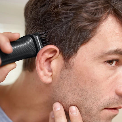 PHILIPS Series 3000 Multigroom 9σε1 Επαναφορτιζόμενη Κουρευτική Μηχανή για Πρόσωπο & Μαλλιά με 9 Λειτουργίες, Αυτοακονιζόμενες Λεπίδες, Ρυθμιζόμενες Χτένες & έως 60 Λεπτά Χρόνο Λειτουργίας MG3740/15