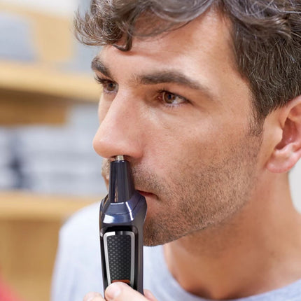 PHILIPS Series 3000 Multigroom 9σε1 Επαναφορτιζόμενη Κουρευτική Μηχανή για Πρόσωπο & Μαλλιά με 9 Λειτουργίες, Αυτοακονιζόμενες Λεπίδες, Ρυθμιζόμενες Χτένες & έως 60 Λεπτά Χρόνο Λειτουργίας MG3740/15