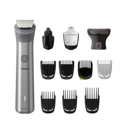 PHILIPS Series 5000 All-in-One 12σε1 Επαναφορτιζόμενη Κουρευτική Μηχανή με 12 Εργαλεία Styling, Αυτοακονιζόμενες Λεπίδες, Τεχνολογία BeardSense, 11 Ρυθμίσεις Μήκους 0,5-16 mm & 120 Λεπτά Χρόνο Λειτουργίας MG5940/15