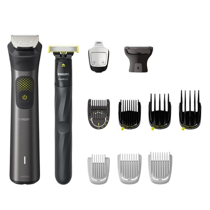 PHILIPS Series 9000 All-in-One Επαναφορτιζόμενη Κουρευτική Μηχανή για Πρόσωπο, Μαλλιά & Σώμα με 13 Εργαλεία Styling,  27 Ρυθμίσης Μήκους 0,2-20 mm, Αυτοακονιζόμενες Λεπίδες, Τεχνολογία BeardSense, Αδιάβροχη & έως 120 Λεπτά Λειτουργίας MG9540/15