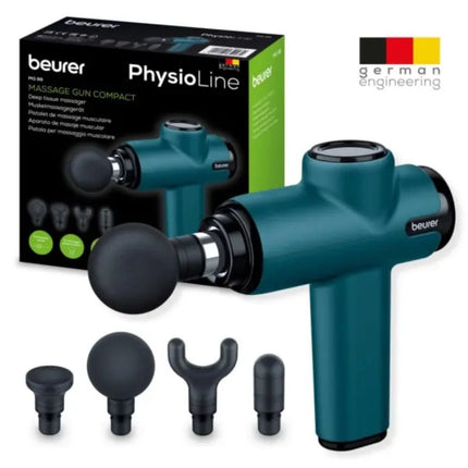 Beurer Compact Πιστόλι Μασάζ Μυών με 5 Επίπεδα Έντασης, 4 Κεφαλές και Χρόνο Λειτουργίας έως 300 Λεπτά MG99