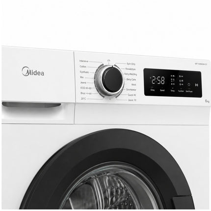 MIDEA Πλυντήριο Ρούχων 6 kg με Γρήγορη Πλύση MF110W60/W-CY Λευκό
