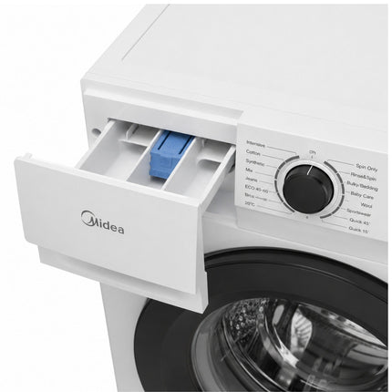 MIDEA Πλυντήριο Ρούχων 6 kg με Γρήγορη Πλύση MF110W60/W-CY Λευκό