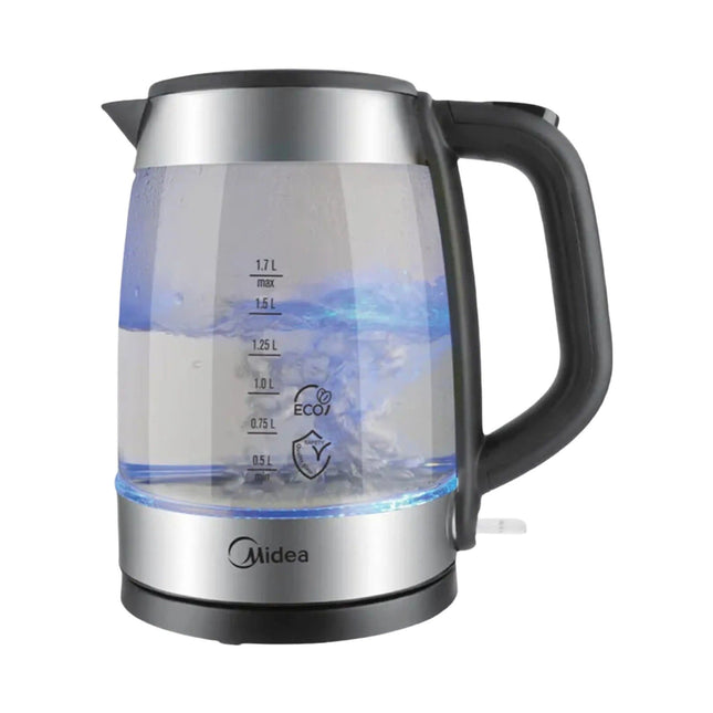 MIDEA – Γυάλινος Ηλεκτρικός Βραστήρας 1,7 L – MK-17G03A2 – Μαύρος