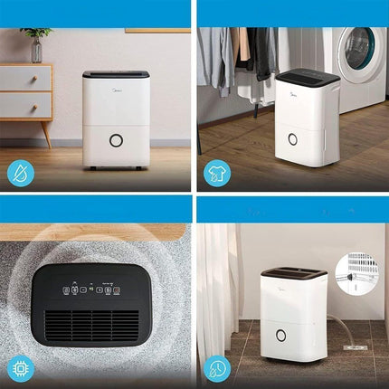 Aφυγραντήρας Midea Dehumidifier & Air Purifier 20L με Wifi και Ιονιστή Ιδανικός για Υγιεινές Συνθήκες και Άνετο Περιβάλλον
