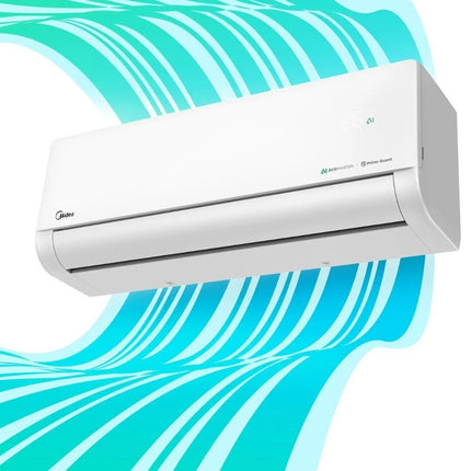Midea Solstice Series Κλιματιστικό 9000 BTU Inverter με Wi-Fi, AI EcoMaster & Ιονιστή EZ-09RD6-I Λευκό